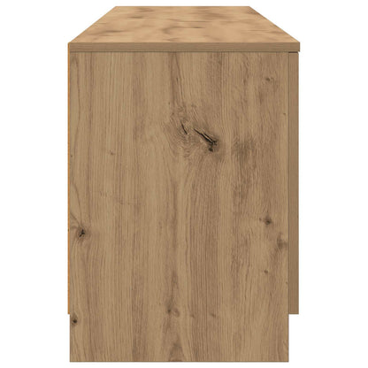 Bed kast met opslag 2 pcs Artisanaal eiken 66 x 35 x 48 cm