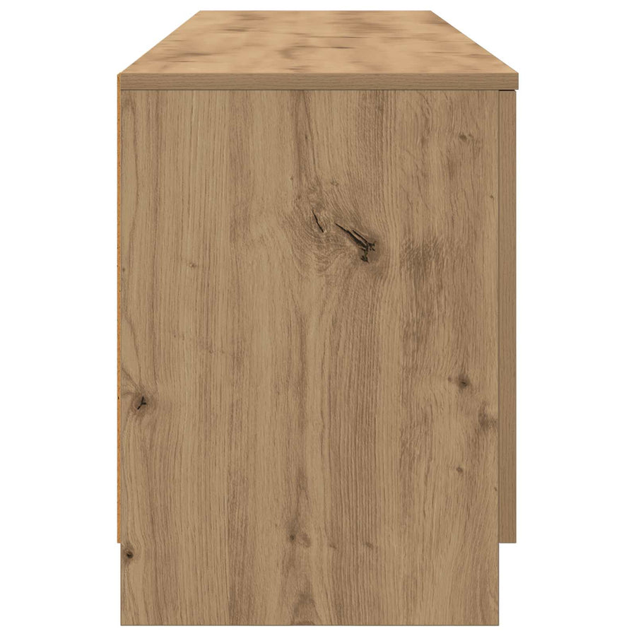 Bed kast met opslag 2 pcs Artisanaal eiken 66 x 35 x 48 cm