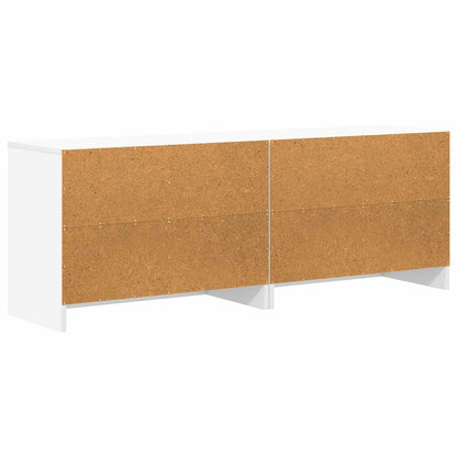 Bed kast met plank 2 pcs Wit 66 x 33 x 48 cm Bewerkt hout