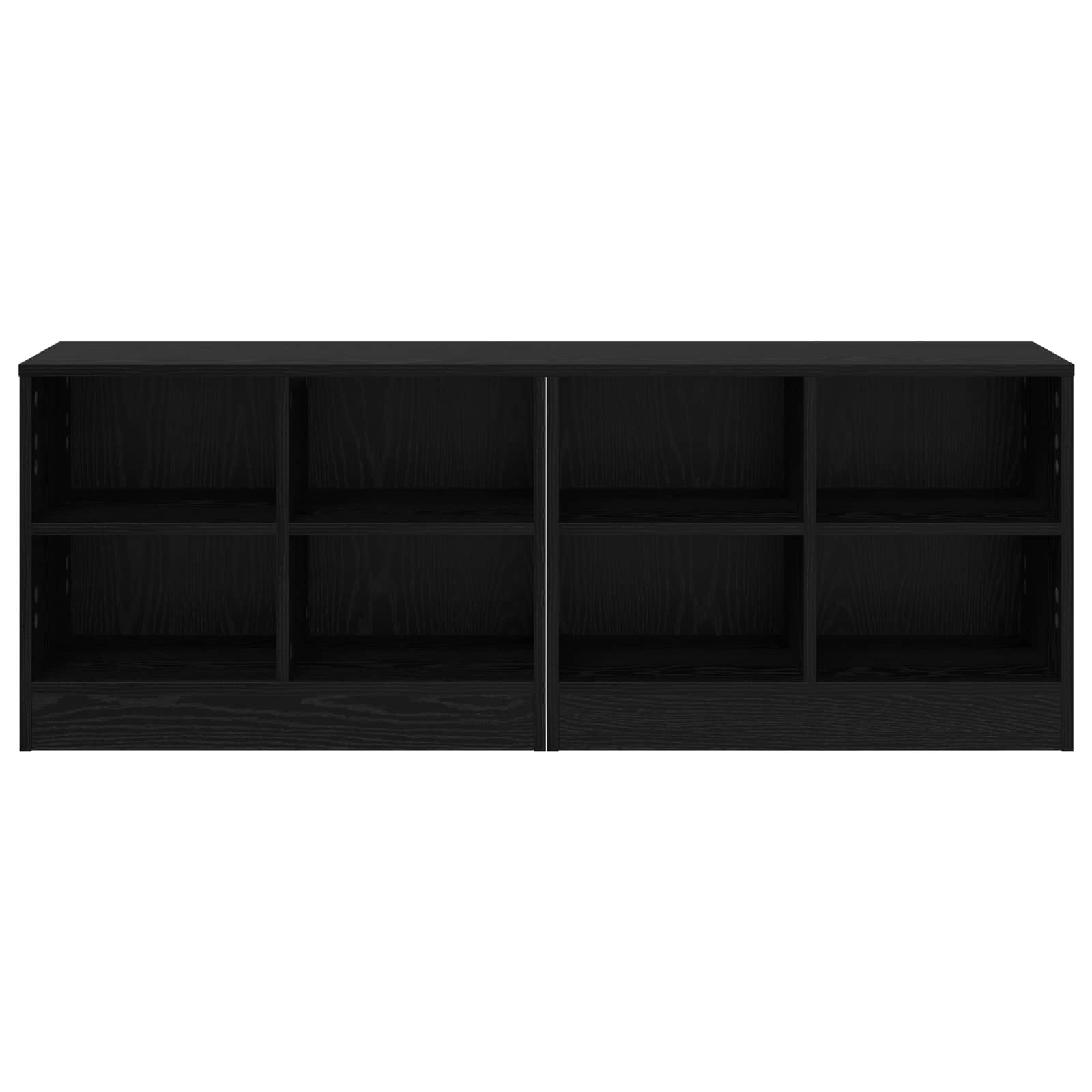Bed kast 2 pcs Zwart eiken 66 x 33 x 48 cm Bewerkt hout
