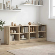 Bedkast 66x33x48 cm bewerkt hout Sonoma eiken