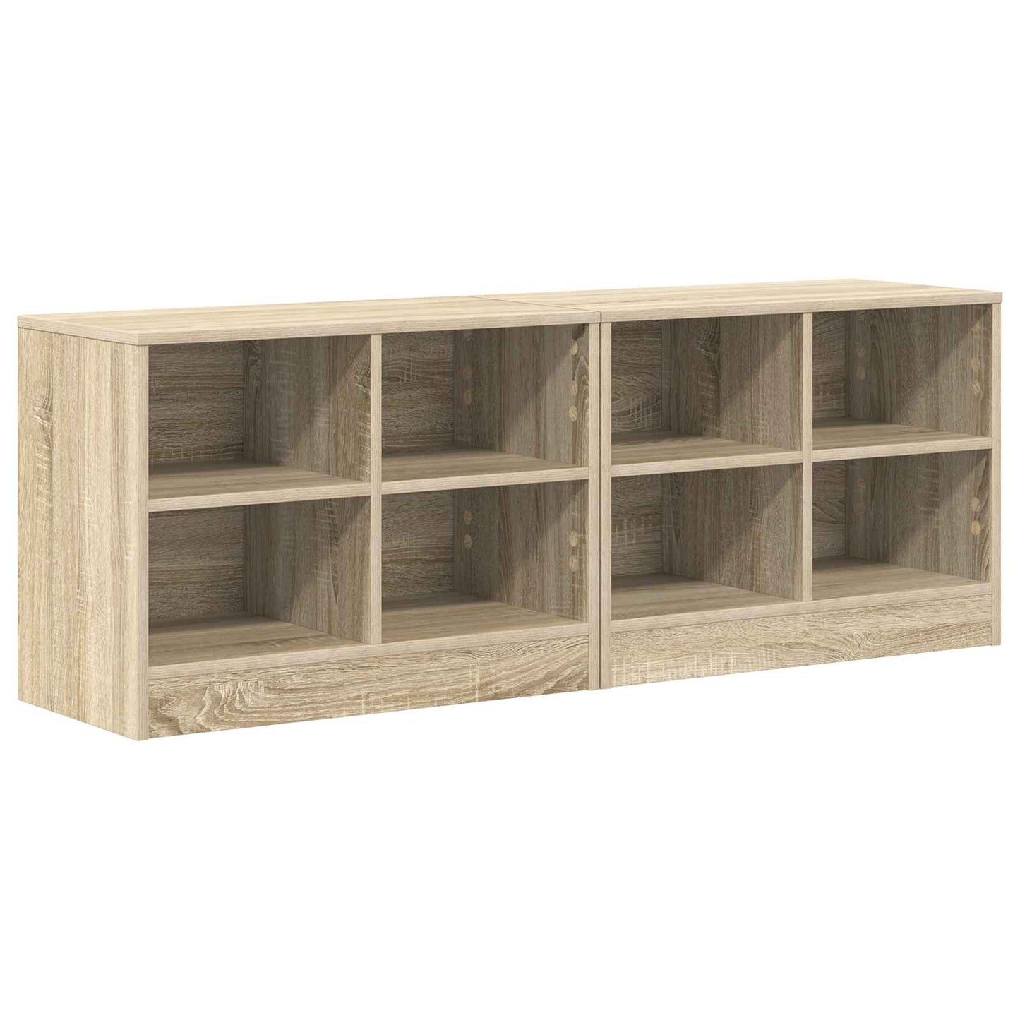 Bed kast 2 pcs Sonoma Eiken 66 x 33 x 48 cm Bewerkt hout