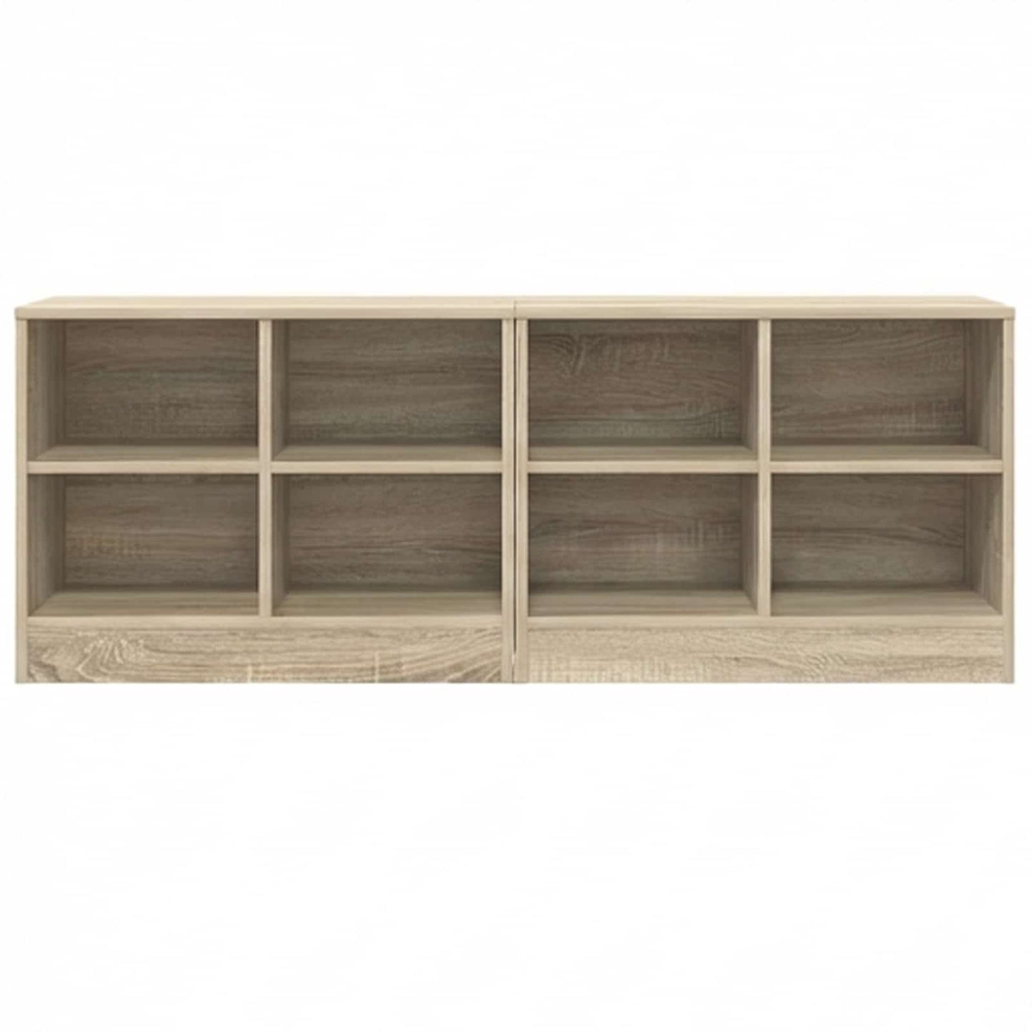 Bed kast 2 pcs Sonoma Eiken 66 x 33 x 48 cm Bewerkt hout