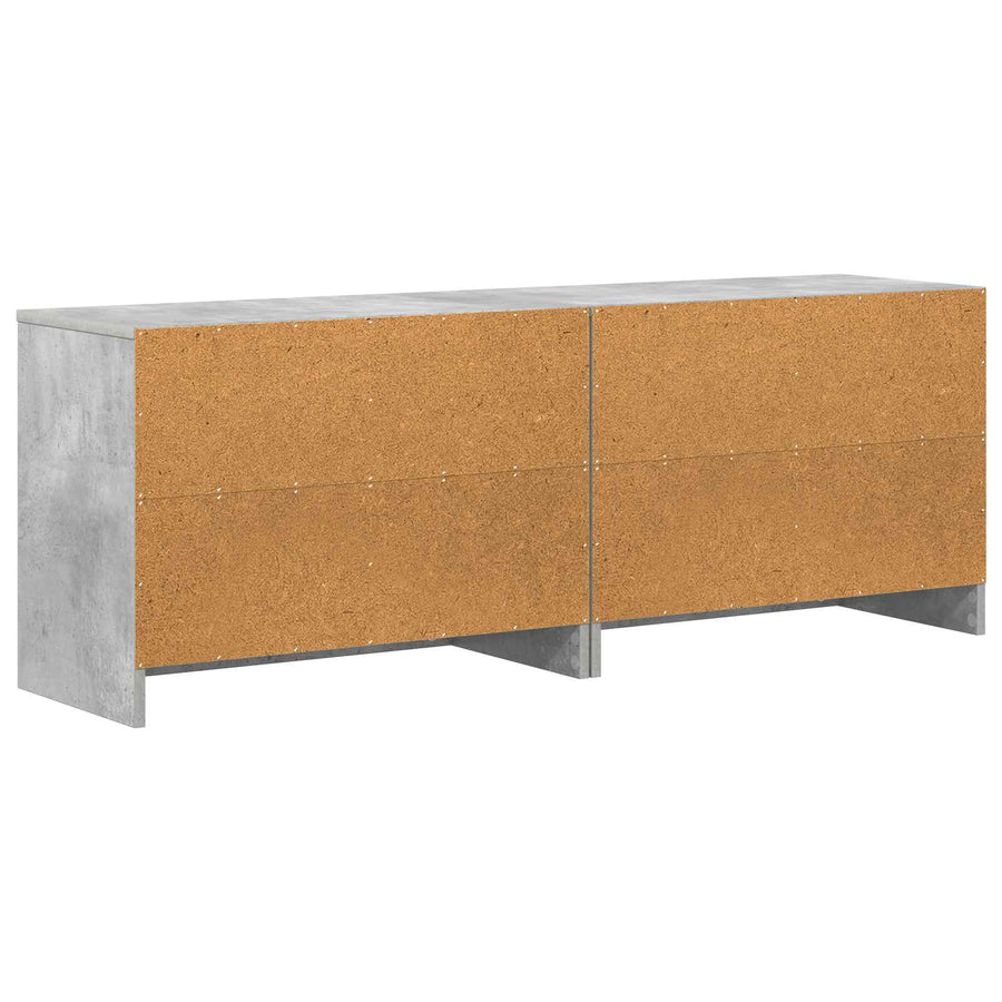 Bed kast 2 pcs Betongrijs 66 x 33 x 48 cm Bewerkt hout