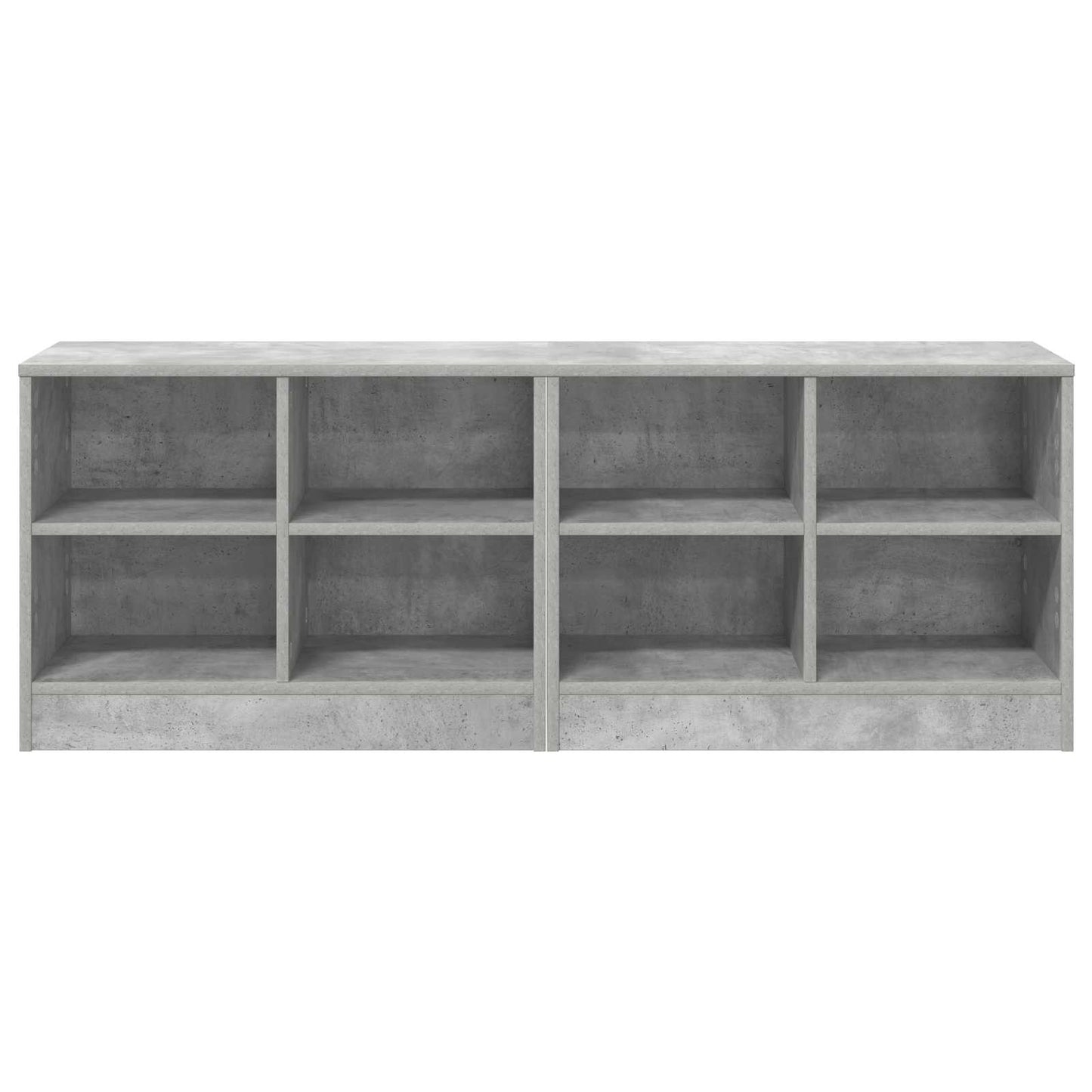 Bed kast 2 pcs Betongrijs 66 x 33 x 48 cm Bewerkt hout