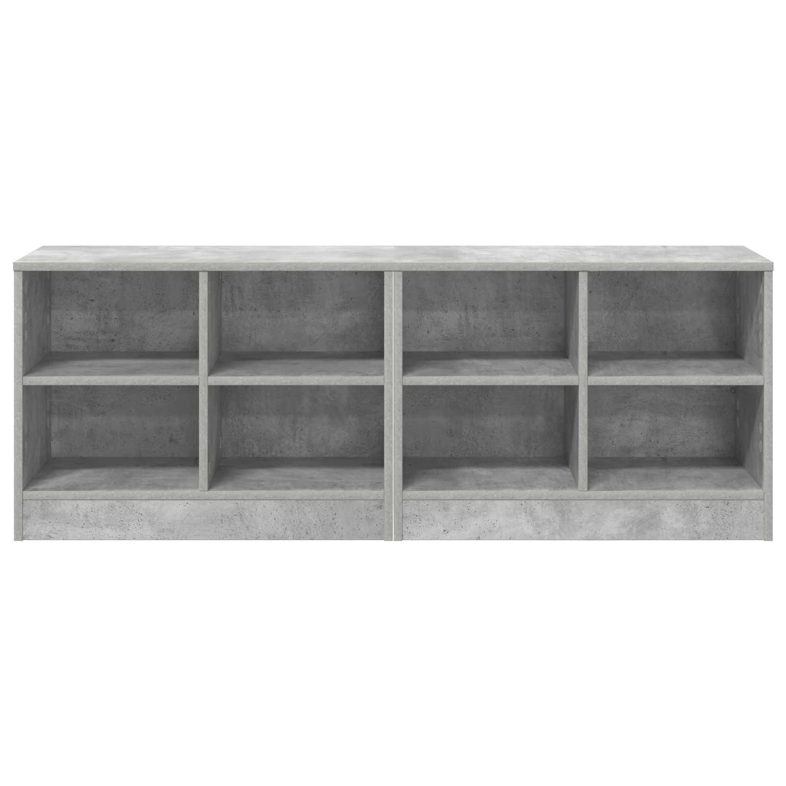 Bed kast 2 pcs Betongrijs 66 x 33 x 48 cm Bewerkt hout