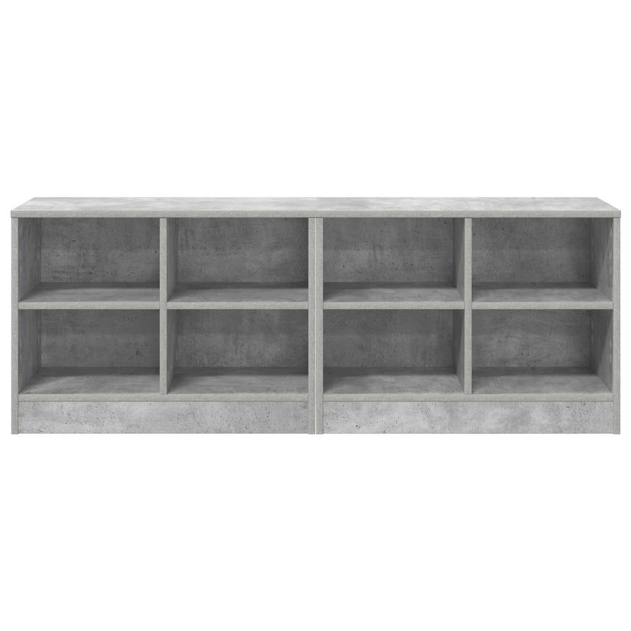 Bed kast 2 pcs Betongrijs 66 x 33 x 48 cm Bewerkt hout