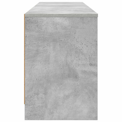 Bed kast 2 pcs Betongrijs 66 x 33 x 48 cm Bewerkt hout