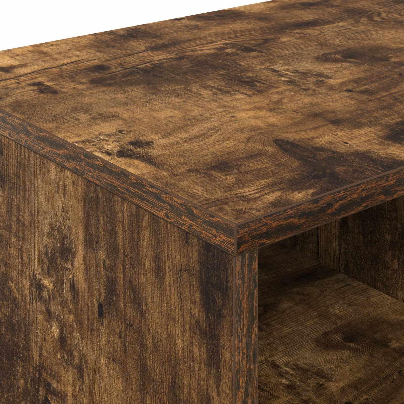 Bed kast 2 pcs Gerookt eiken 66 x 33 x 48 cm Bewerkt hout