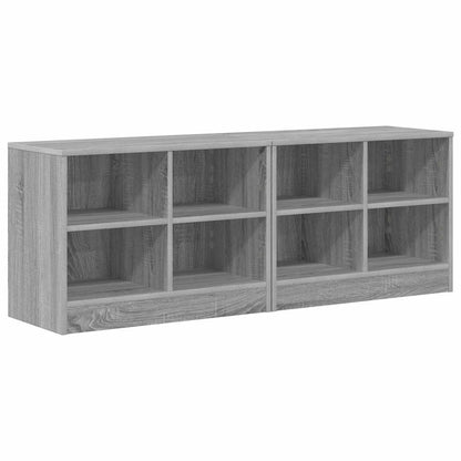 Bed kast 2 pcs Grijs Sonoma 66 x 33 x 48 cm Bewerkt hout
