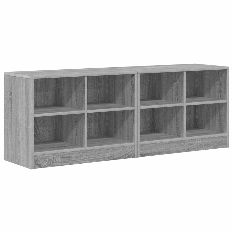 Bed kast 2 pcs Grijs Sonoma 66 x 33 x 48 cm Bewerkt hout