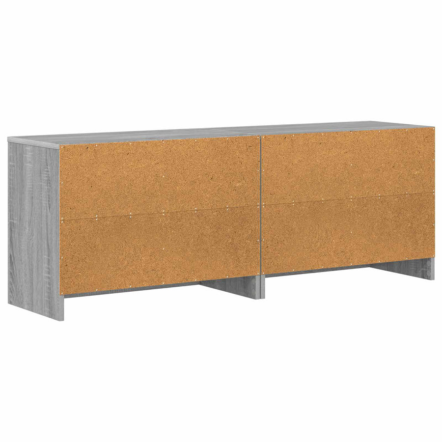 Bed kast 2 pcs Grijs Sonoma 66 x 33 x 48 cm Bewerkt hout