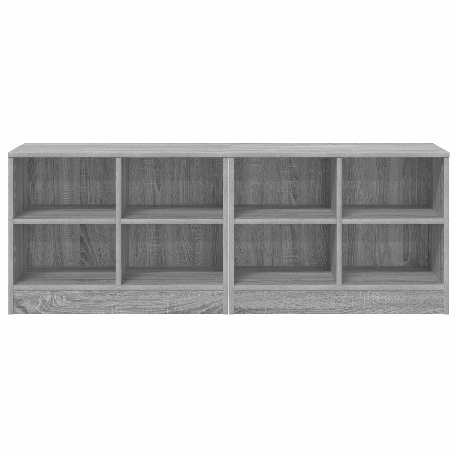 Bed kast 2 pcs Grijs Sonoma 66 x 33 x 48 cm Bewerkt hout