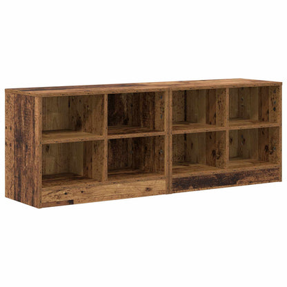 Bed kast met plank 2 pcs Oud hout 66 x 33 x 48 cm Bewerkt hout