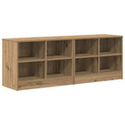 Bedside cabinet 2 pcs Artisanal oak 66 x 33 x 48 cm Engineered wood