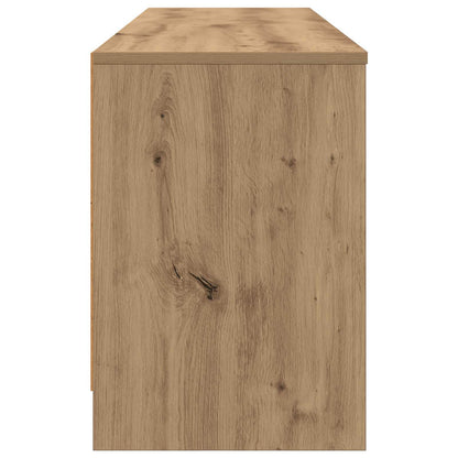 Bed kast 2 pcs Artisanaal eiken 66 x 33 x 48 cm Bewerkt hout