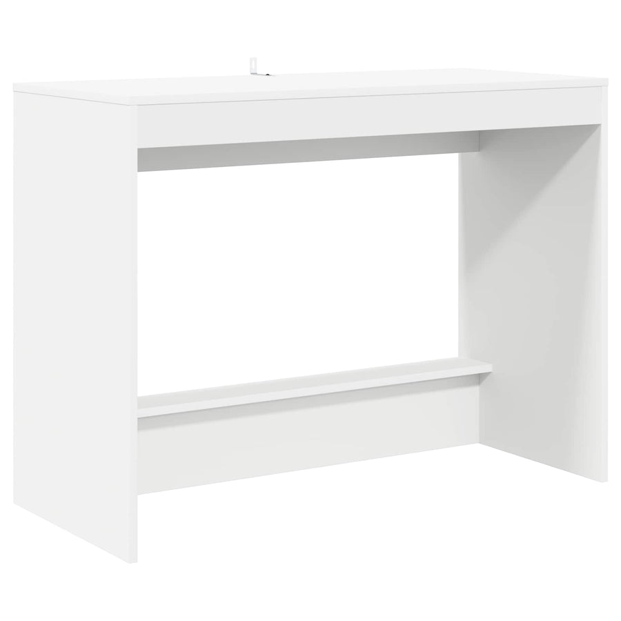 Bed Bureau Wit 100 x 45 x 75 cm Bewerkt hout