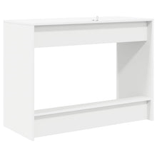 Bed Bureau Wit 100 x 45 x 75 cm Bewerkt hout