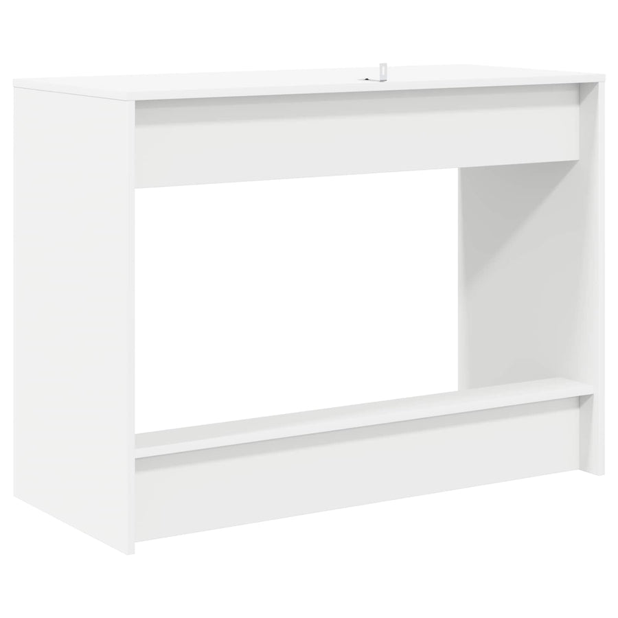 Bed Bureau Wit 100 x 45 x 75 cm Bewerkt hout