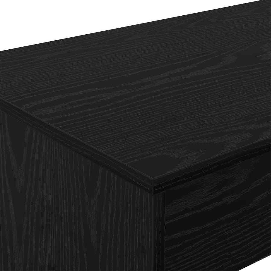 Bed Bureau Zwart Eiken 100 x 45 x 75 cm Bewerkt hout