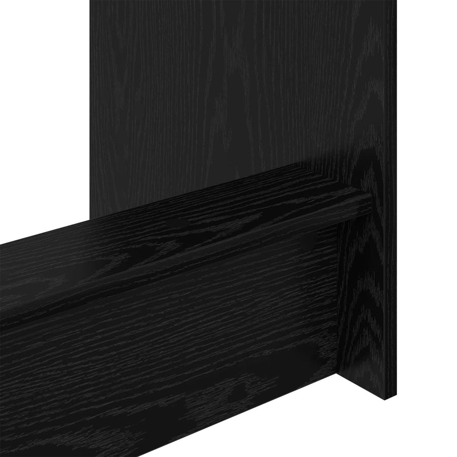 Bed Bureau Zwart Eiken 100 x 45 x 75 cm Bewerkt hout