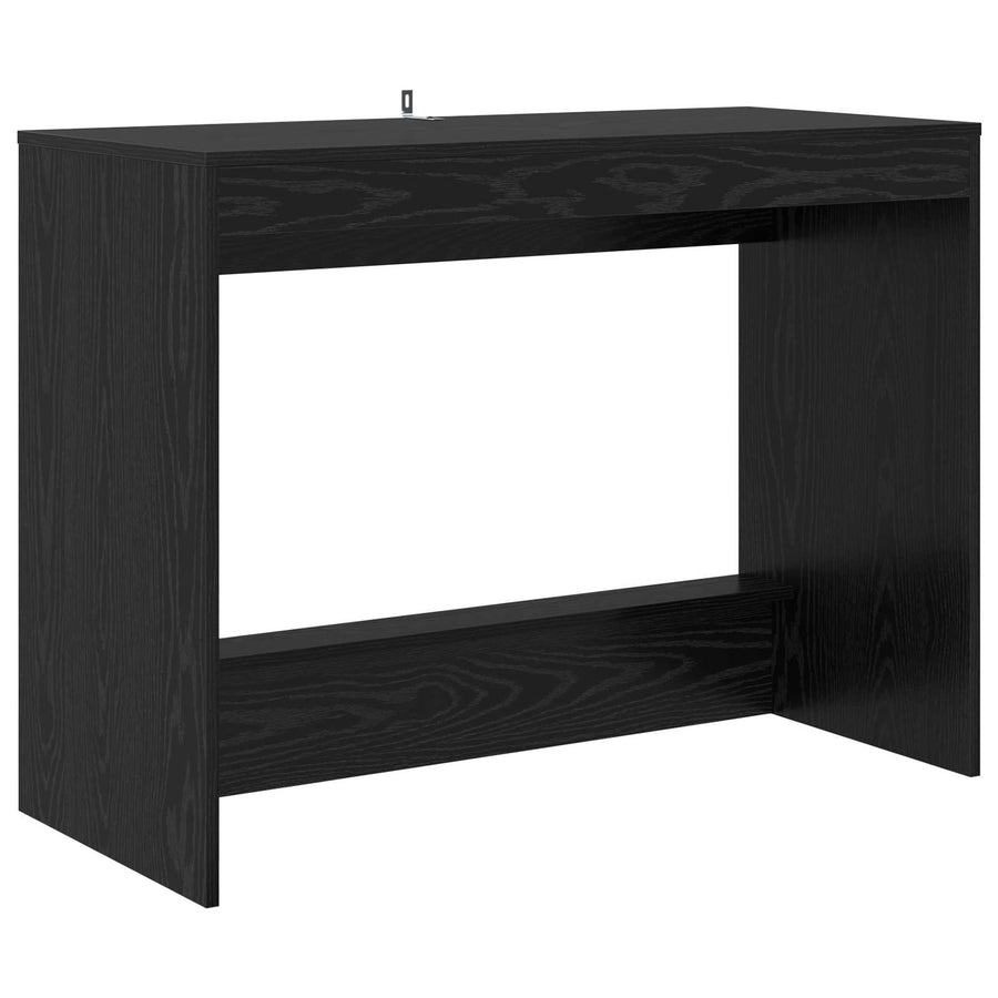 Bed Bureau Zwart Eiken 100 x 45 x 75 cm Bewerkt hout