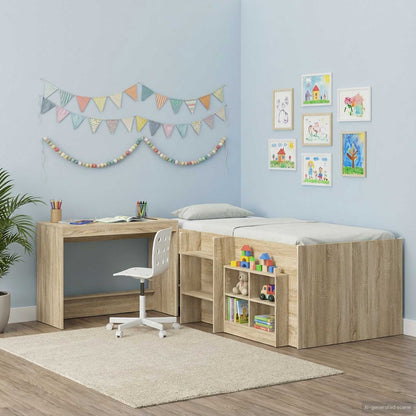 Bed Bureau Sonoma Eiken 100 x 45 x 75 cm Bewerkt hout