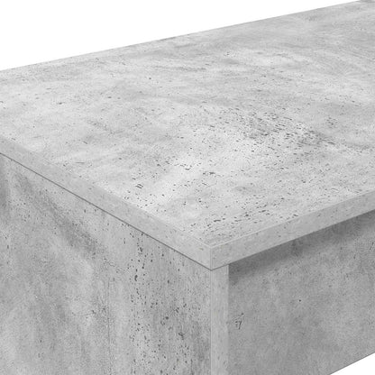Bed Bureau Beton Grijs 100 x 45 x 75 cm Bewerkt hout