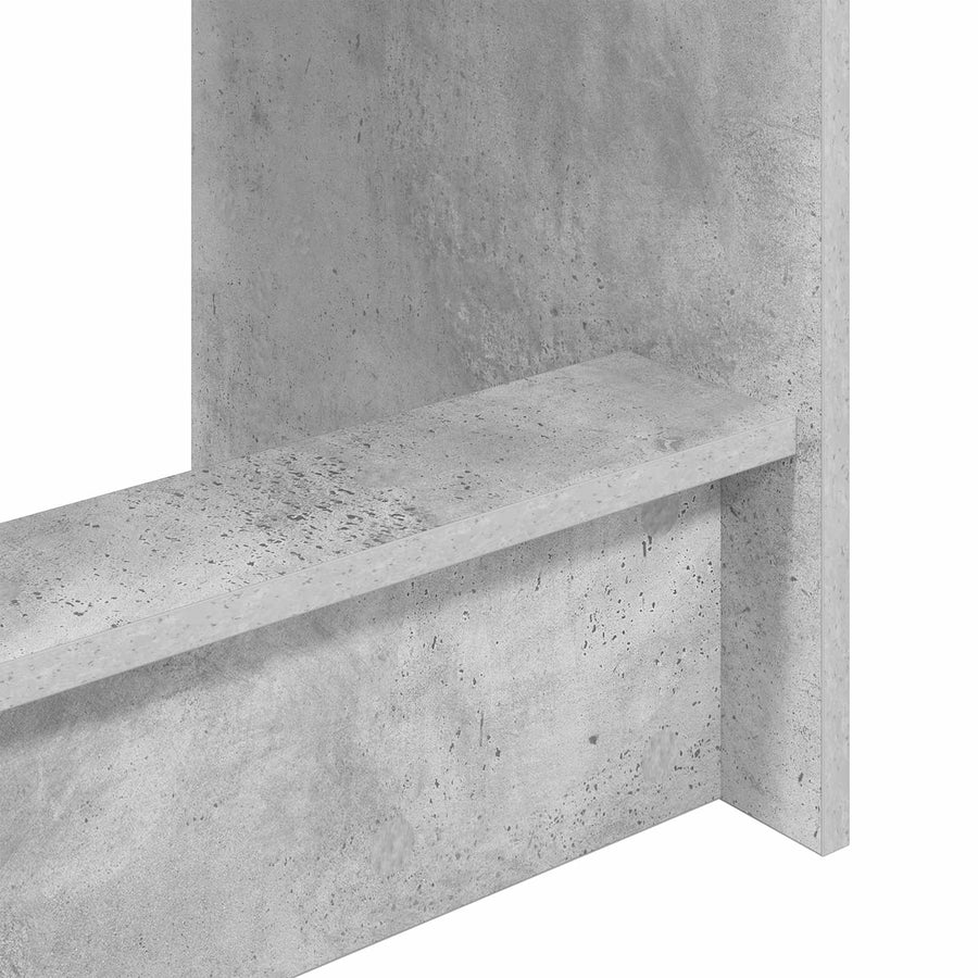Bed Bureau Beton Grijs 100 x 45 x 75 cm Bewerkt hout