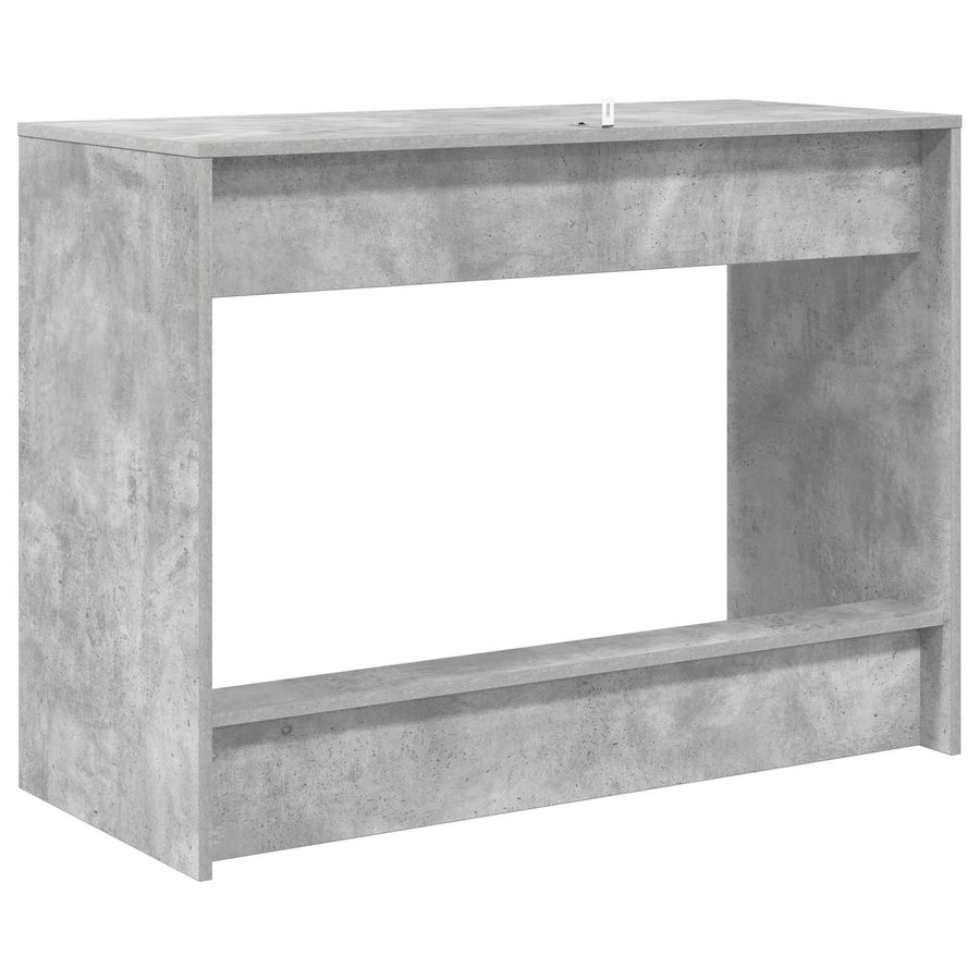 Bed Bureau Beton Grijs 100 x 45 x 75 cm Bewerkt hout