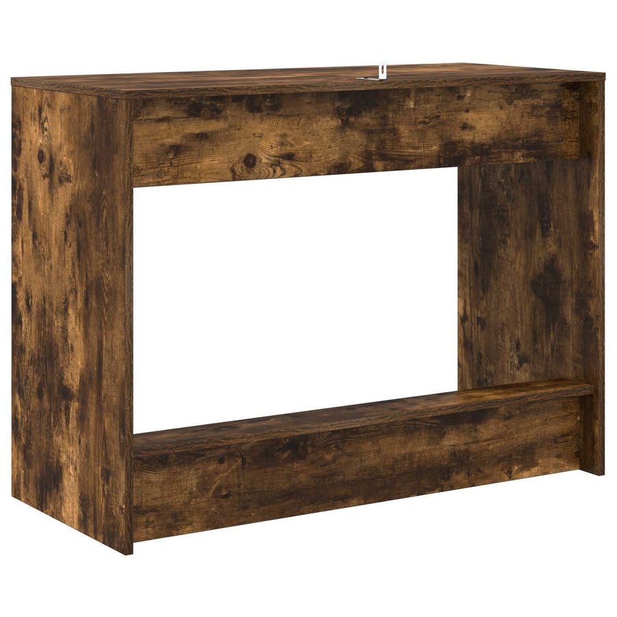 Bed Bureau Gerookt eiken 100 x 45 x 75 cm Bewerkt hout
