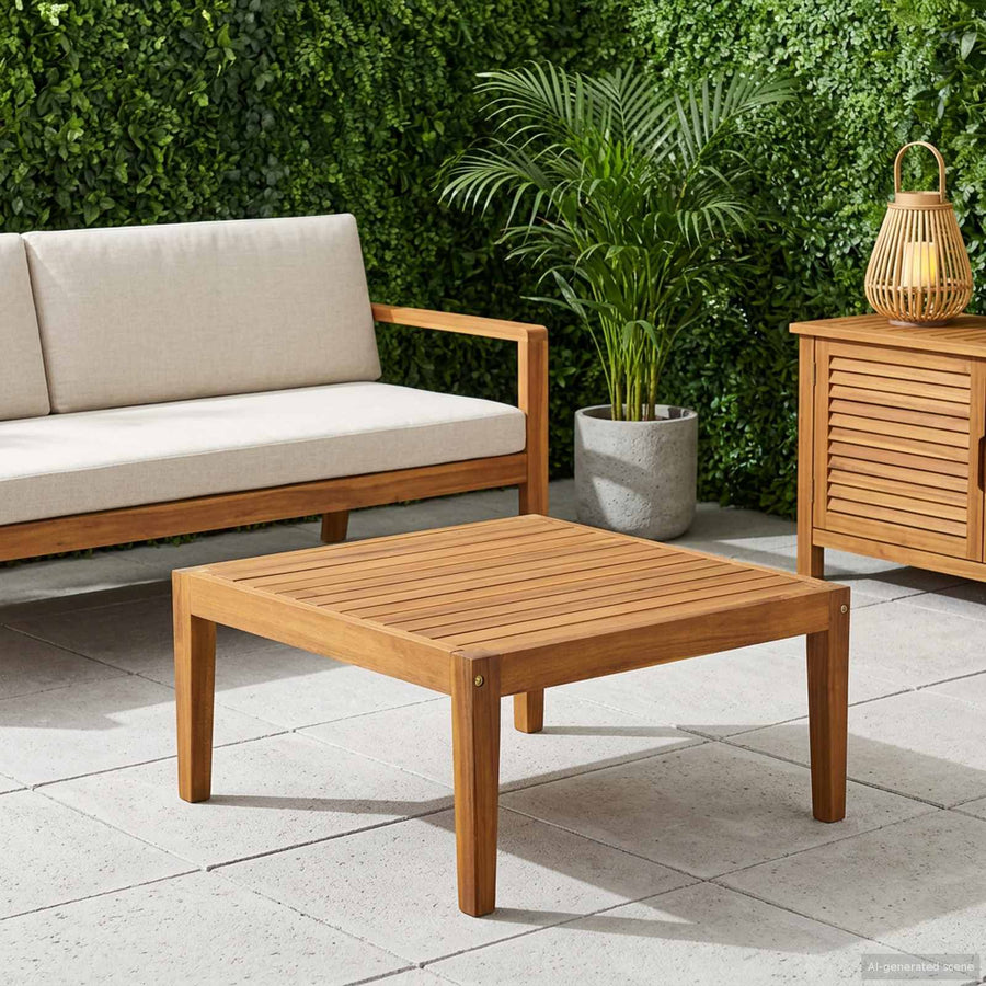Tuinstafel Massief Acaciahout Naturel 60 x 60 x 30 cm