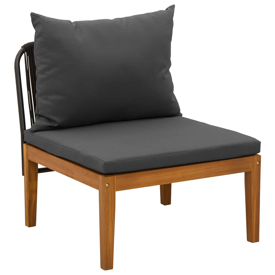 3 Stuk Loungeset Massief Acaciahout Naturel