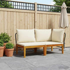 Loungeset acaciahout touw 2-delig
