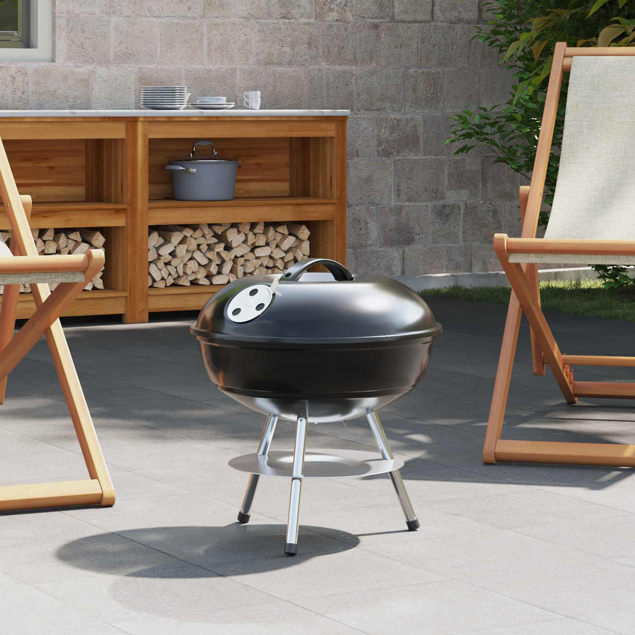 Houtskool Grill Zwart 36,5 x 36,5 x 40 cm