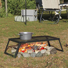 Camping grill opvouwbaar 70x34.5x18.5 cm zwart