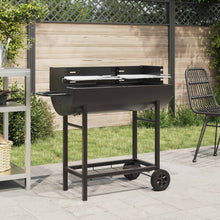 Houtskoolbarbecue Verstelbaar Zwart 96,5 x 42,5 x 88,5 cm