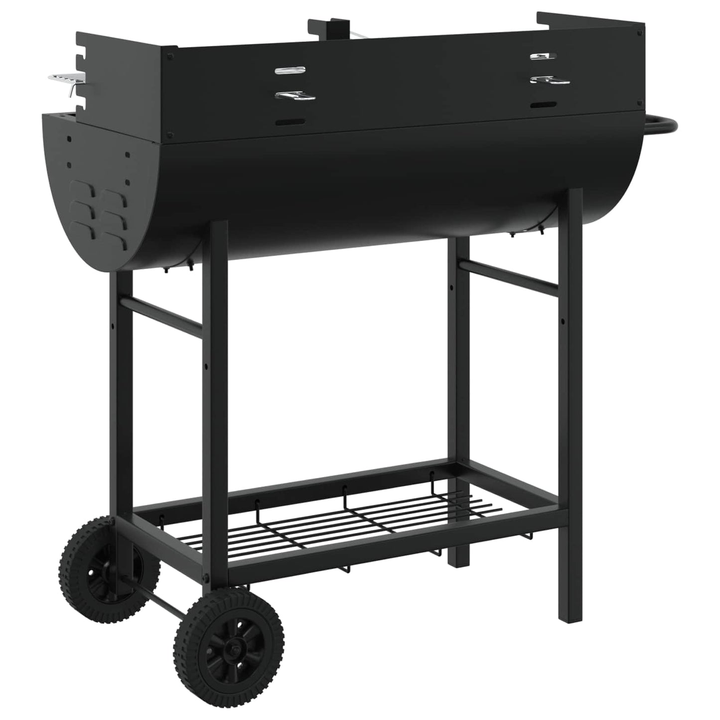 Houtskoolbarbecue Verstelbaar Zwart 96,5 x 42,5 x 88,5 cm