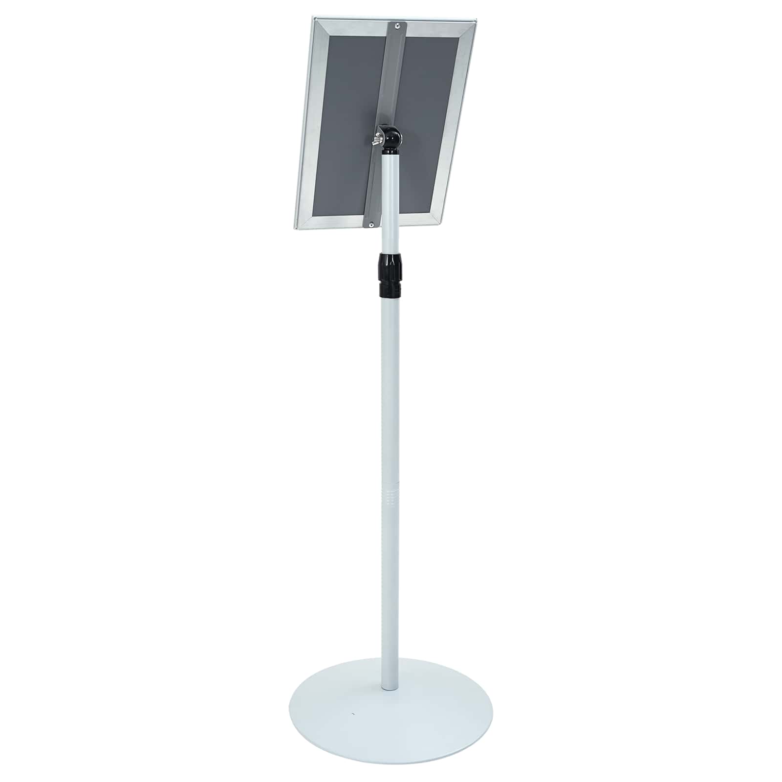 Pedestal Posterstand Zilver 33 x 33 x 126 cm PVC en staal