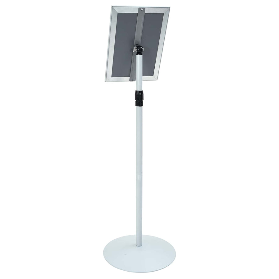 Pedestal Posterstand Zilver 33 x 33 x 126 cm PVC en staal