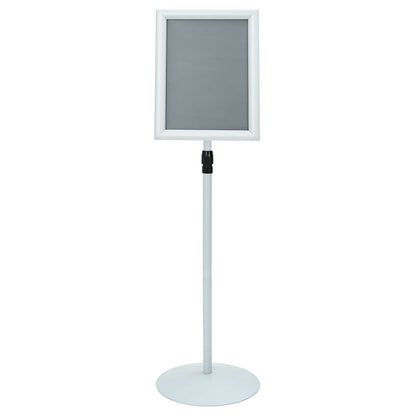 Pedestal Posterstand Zilver 33 x 33 x 126 cm PVC en staal
