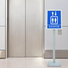 Posterstandaard zilver 32,5x27x126 cm gietijzer