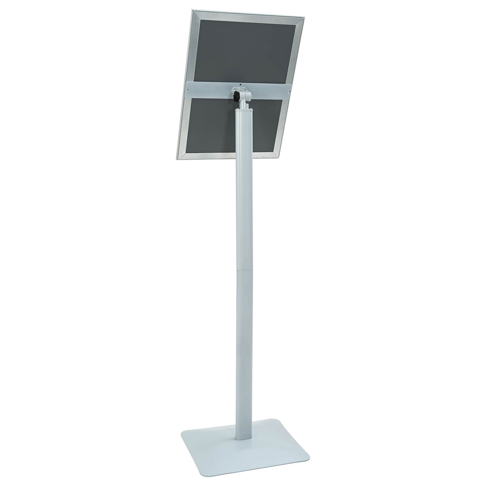 Pedestal Posterstand Zilver 32,5 x 27 x 126 cm PVC en gietijzer