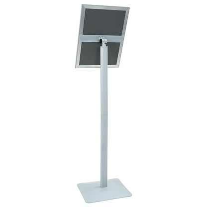 Pedestal Posterstand Zilver 32,5 x 27 x 126 cm PVC en gietijzer