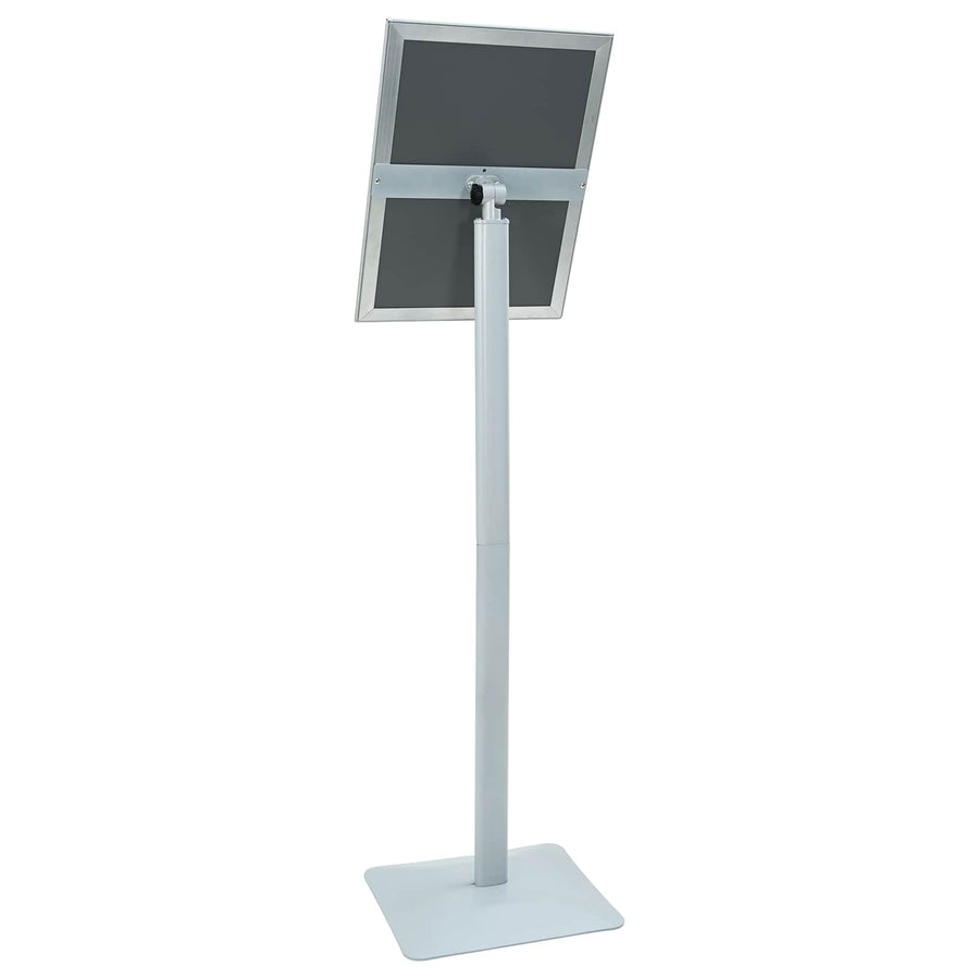 Pedestal Posterstand Zilver 32,5 x 27 x 126 cm PVC en gietijzer