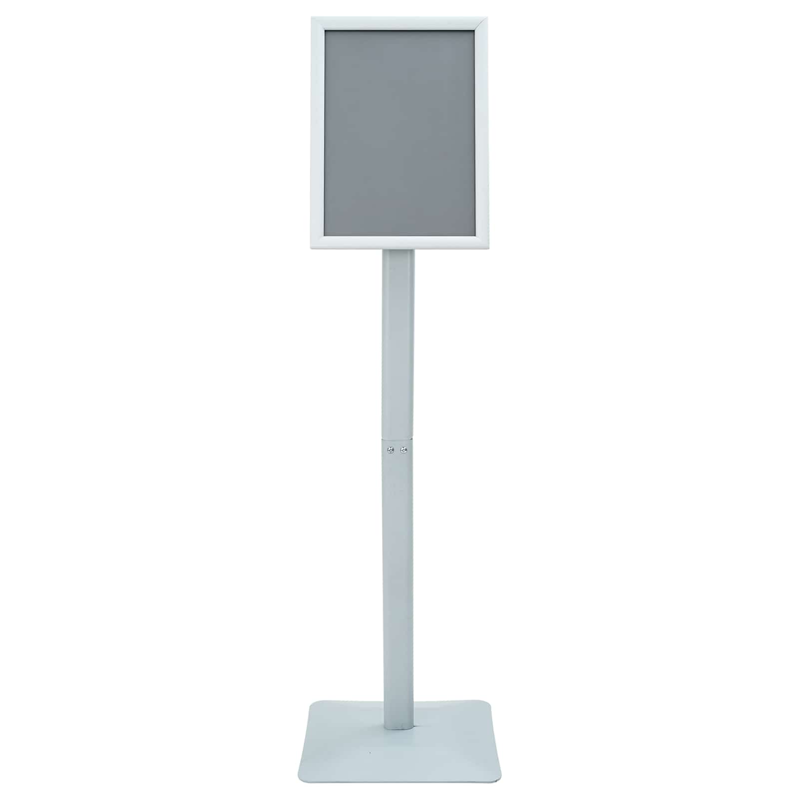 Pedestal Posterstand Zilver 32 x 27 x 119 cm PVC en gietijzer