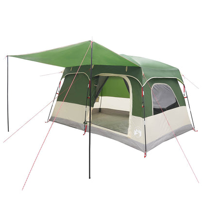 Gezinstent met dak Groen 320 x 210 x 180 cm Polyester