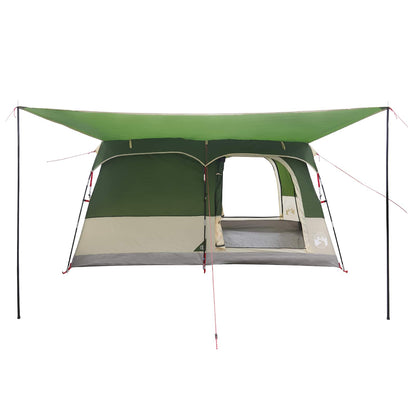 Gezinstent met dak Groen 320 x 210 x 180 cm Polyester