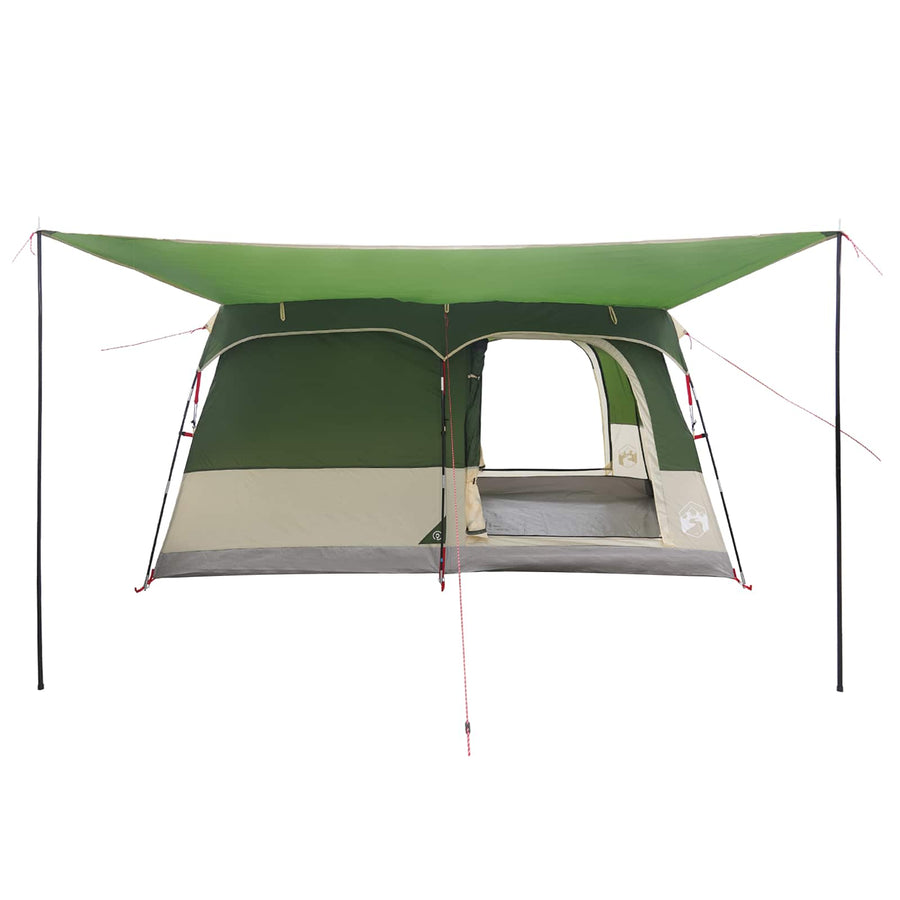 Gezinstent met dak Groen 320 x 210 x 180 cm Polyester