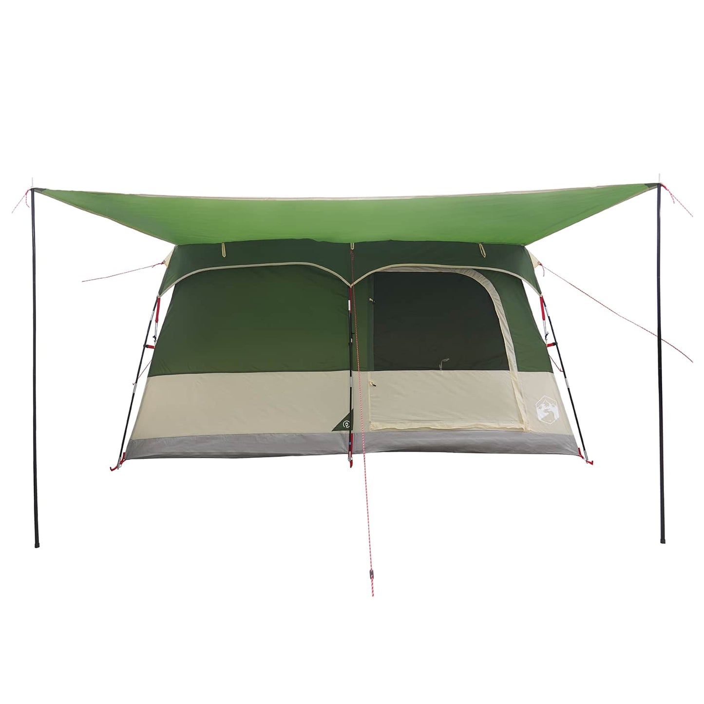 Gezinstent met dak Groen 320 x 210 x 180 cm Polyester